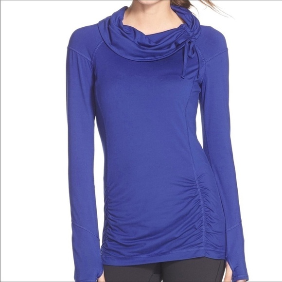 Zella Purple “All Out” Ruched Pullover. Size Small - Picture 11 of 12